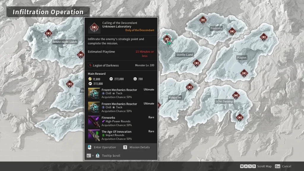 First Descendant Subir de Nivel - Infiltration Operation